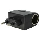 VHBW Autós Adapter 12 V Autós Töltő - 220 V Hálózati Tápellátás - 1000 mA