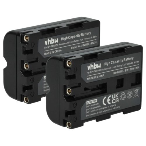VHBW Battery instead of Sony NP-FM500H - 1200 mAh 7.2 V Li-Ion