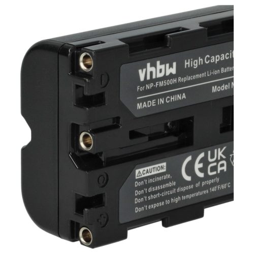VHBW Battery instead of Sony NP-FM500H - 1200 mAh 7.2 V Li-Ion