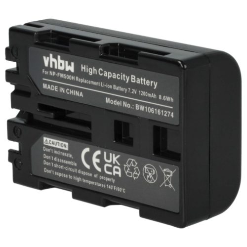 VHBW Battery instead of Sony NP-FM500H - 1200 mAh 7.2 V Li-Ion