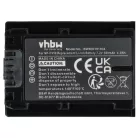 VHBW Video Camera Battery NP-FV40, NP-FV50, NP-FV30 - 600 mAh 7.2 V Li-Ion
