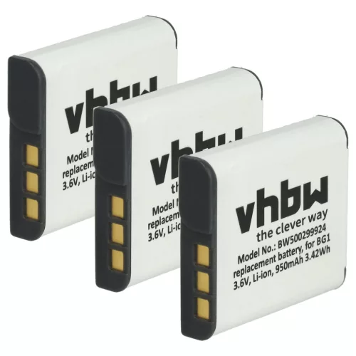 VHBW Camera Battery NP-FG1, NP-BG1 - 950 mAh 3.6 V Li-Ion