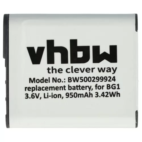 VHBW Camera Battery NP-FG1, NP-BG1 - 950 mAh 3.6 V Li-Ion