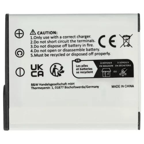 VHBW Camera Battery NP-FG1, NP-BG1 - 950 mAh 3.6 V Li-Ion