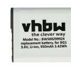 VHBW Camera Battery NP-FG1, NP-BG1 - 950 mAh 3.6 V Li-Ion