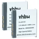VHBW Camera Battery NP-FE1 - 370 mAh 3.6 V Li-Ion
