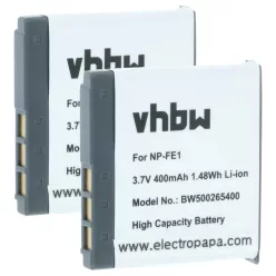 VHBW Camera Battery NP-FE1 - 370 mAh 3.6 V Li-Ion