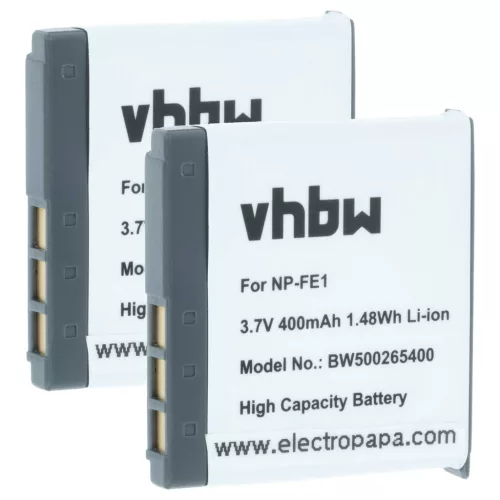 VHBW Camera Battery NP-FE1 - 370 mAh 3.6 V Li-Ion