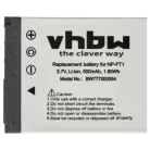 VHBW Battery replacement for Sony NP-FT1 - 500 mAh 3.6 V Li-Ion
