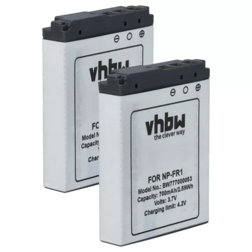 VHBW Battery instead of Sony NP-FR1 - 700 mAh 3.6 V Li-Ion