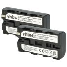 Video Camera 2x Battery replaces Grundig BP-9, BP-8, BP-10 - 1800 mAh 7.2 V Li-Ion