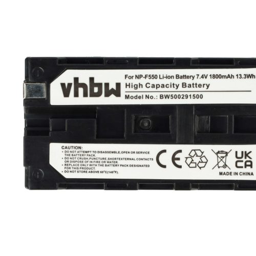 Video Camera 2x Battery replaces Grundig BP-9, BP-8, BP-10 - 1800 mAh 7.2 V Li-Ion