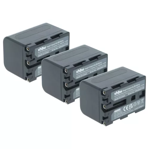 VHBW Videokamera Akku NP-FM30, NP-FM50, NP-FM70, NP-FM90, NP-FM91 - 2000 mAh 7,2 V Li-Ion