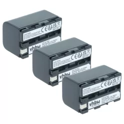   VHBW Video Camera Battery NP-FM11, NP-FS10, NP-F11, NP-FM10, NP-F10 - 2000 mAh 3.6 V Li-Ion