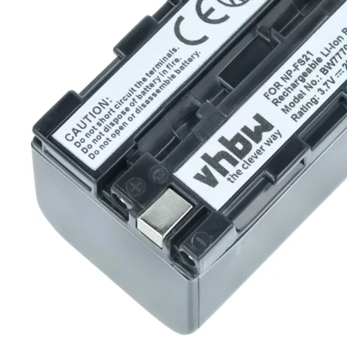 VHBW Video Camera Battery NP-FM11, NP-FS10, NP-F11, NP-FM10, NP-F10 - 2000 mAh 3.6 V Li-Ion