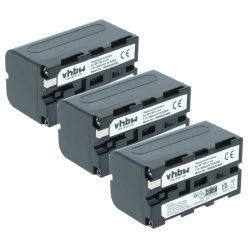   Camera 3x Battery replaces Grundig BP-10, BP-9, BP-8 - 3600 mAh 7.2 V Li-Ion