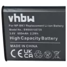 VHBW Akku Sony NP-FK1, NP-BK1 - 600 mAh 3,6 V Li-Ion