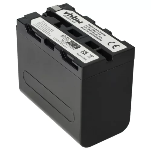 Camera 3x Battery replaces Sony NP-F930, NP-F960, NP-F950, NP-F950/B, NP-F930/B - 6000 mAh 7.2 V Li-Ion