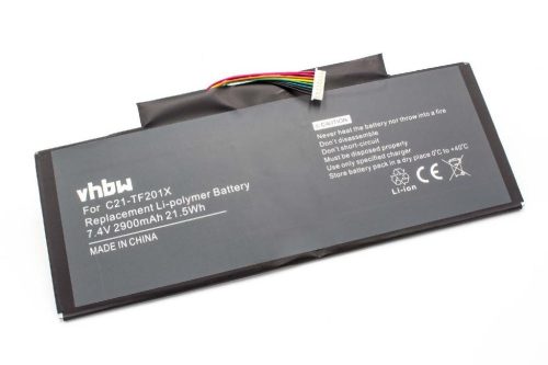 Tablet akkumulátor Asus C21-TF201X készülékhez - 2900 mAh 7,5 V Li-polimer