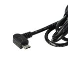 VHBW Micro-USB Car Charging Cable 1.0 for Elegant Olympia Devices such as Smartphones, GPS, Satellite Navigators, 90° Connector