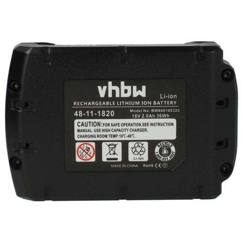 VHBW Elektrowerkzeug-Akku Berner BBP 18, 175187 - 2000 mAh, 18 V, Li-Ion