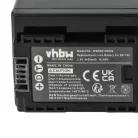 VHBW Videokamera Akku BP-745, BP-727 - 4450 mAh 3,6 V Li-Ion