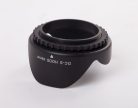 VHBW 49 mm Lens Hood, Black, Tulip Shape