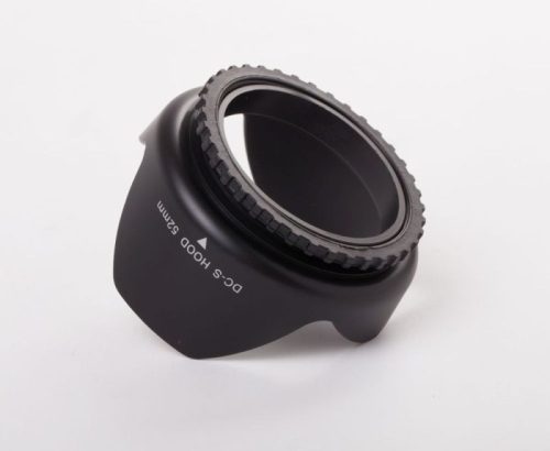 VHBW 52 mm Sunshade - Lens Hood, Black, Tulip Shape