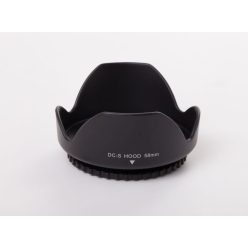   58 mm-es Napellenző - Lencse Árnyékoló, Fekete, Tulipán Alakú