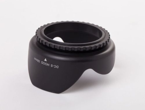 VHBW 58 mm Sunshade - Lens Hood, Black, Tulip Shape