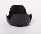 VHBW 72mm Lens Hood, Black, Tulip Shape