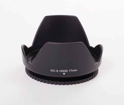 VHBW 77mm Lens Hood, Black, Tulip Shape