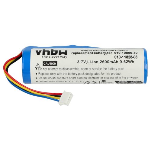 VHBW Hundetrainer Akku Garmin 361-00029-02, 010-11828-03, 010-10806-30 - 2600 mAh 3,7 V Li-Ion