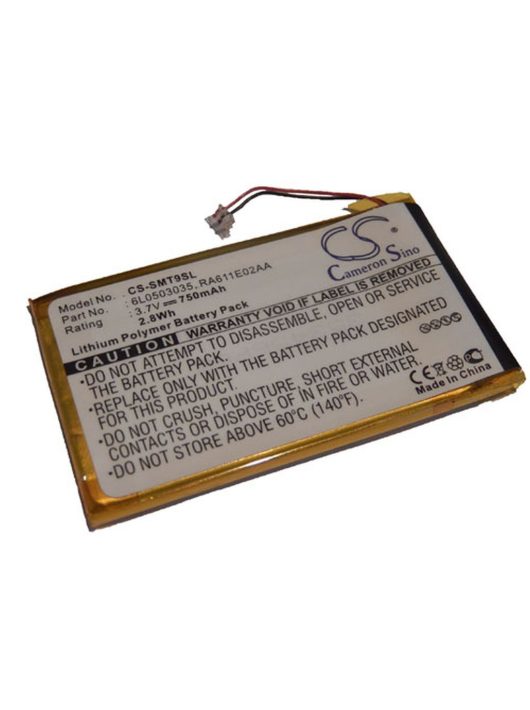 MP3-lejátszó akku Samsung RA611E02AA, 6L0503035 - 750 mAh 3,7 V Li-polymer