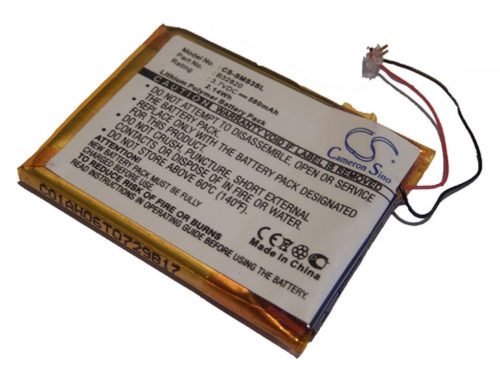 MP3-lejátszó akku Samsung B32820-hoz - 580 mAh 3,7 V Li-polimer