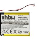 VHBW MP3 Player Battery for Samsung A157336004752 - 450 mAh 3.7 V Li-Polymer