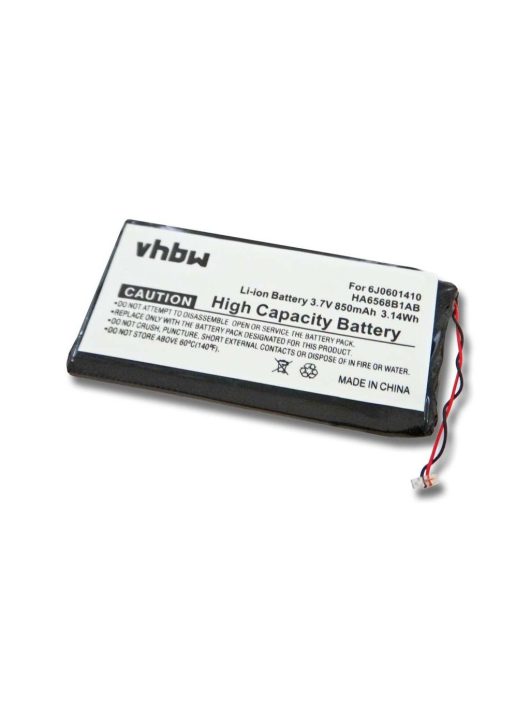 MP3-lejátszó akku Samsung HA6568B1AB, 6J0601410 - 850 mAh 3,7 V Li-Ion