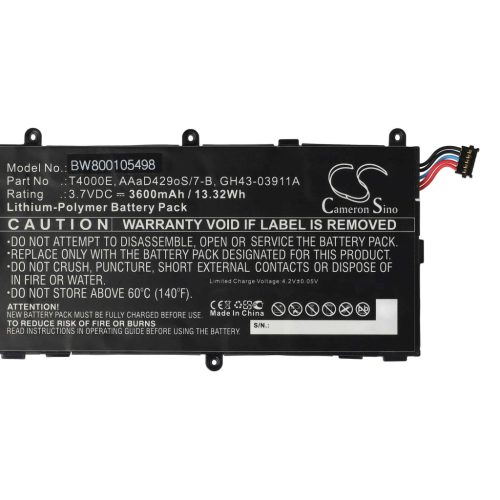 VHBW Tablet Akku AAaD429oS/7-B, T4000E - 3600 mAh 3,7 V Li-Polymer