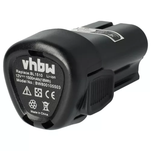 VHBW Akku Black & Decker BL1310, BL1110, LB12, LBXR12 - 1500 mAh, 12V, Li-Ion