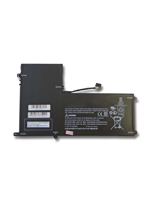 Notebook akkumulátor  HP 685368-1C1, 685368-1B1, 685987-001 - 3350 mAh 7,4 V Li-Ion, fekete