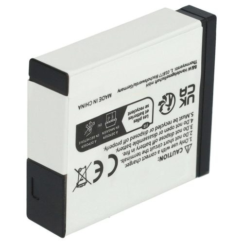 VHBW Panasonic DMW-BLH7E, DMW-BLH7, DMW-BLH7PP Akku - 600 mAh, 7,2 V, Li-Ion mit Informationschip