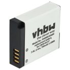 VHBW Panasonic DMW-BLH7E, DMW-BLH7, DMW-BLH7PP Akku - 600 mAh, 7,2 V, Li-Ion mit Informationschip