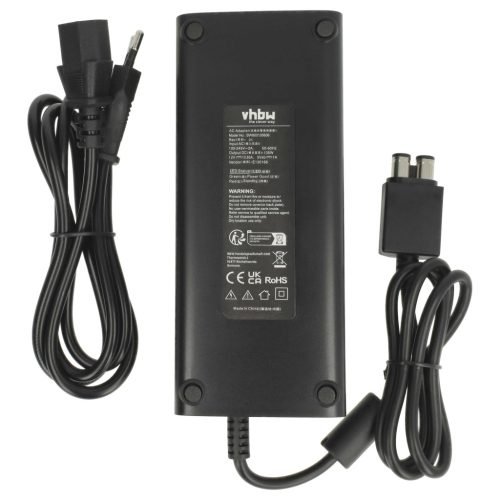 VHBW Hálózati adapter Microsoft Xbox 360 Slim játékkonzolhoz - 20,2 cm