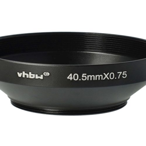 VHBW 40.5 mm Black Lens Hood Round
