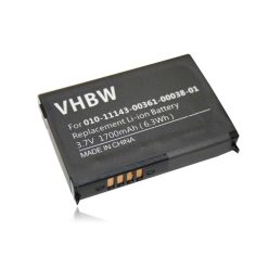   VHBW GPS Battery Garmin 361-00038-01, 010-11143-00 - 1700 mAh 3.7 V Li-Ion