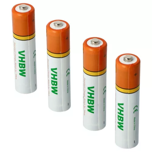 VHBW Festnetztelefon Akku 4 Einheiten für Philips CD270, CD275, D4501, D6351, M3351, M3451, M3451B/38 Linea Lux, M5 Geräte