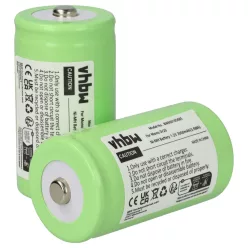   VHBW Radio Akku HR20, D, LR20, KR20, R20, Mono - 3000 mAh 1,2 V NiMH