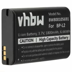 VHBW Diktiergerät Akku BP-L2 - 1800 mAh 3,7 V Li-Ion