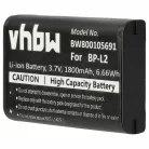 VHBW Diktiergerät Akku BP-L2 - 1800 mAh 3,7 V Li-Ion