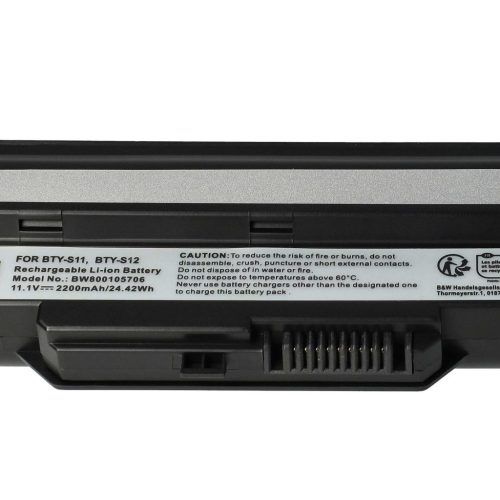 Notebook akkumulátor  40025611, 3715A-MS6837D1, 14L-MS6837D1 típusokhoz - 2200 mAh 11,1 V Li-Ion, fekete